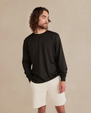 Organic Natural Midweight Supima® Long Sleeve Tee