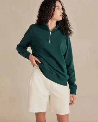 Organic French Terry Quarter Zip